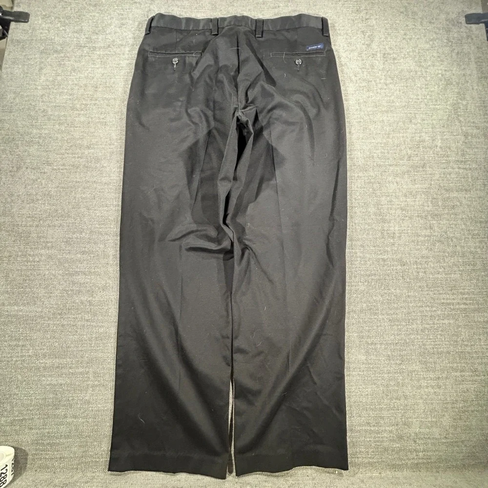 Dockers Pleated Chino Pants Mens 36x30 Black Excellent Classic Fit Cotton Twill